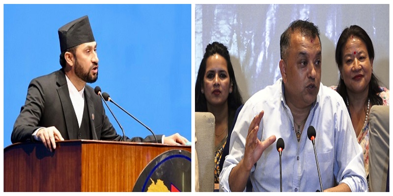 संसदमा गृहमन्त्री बोलेपछि गगन थापाको पत्रकार सम्मेलन, एक अर्कालाई आरोप–प्रत्यारोप